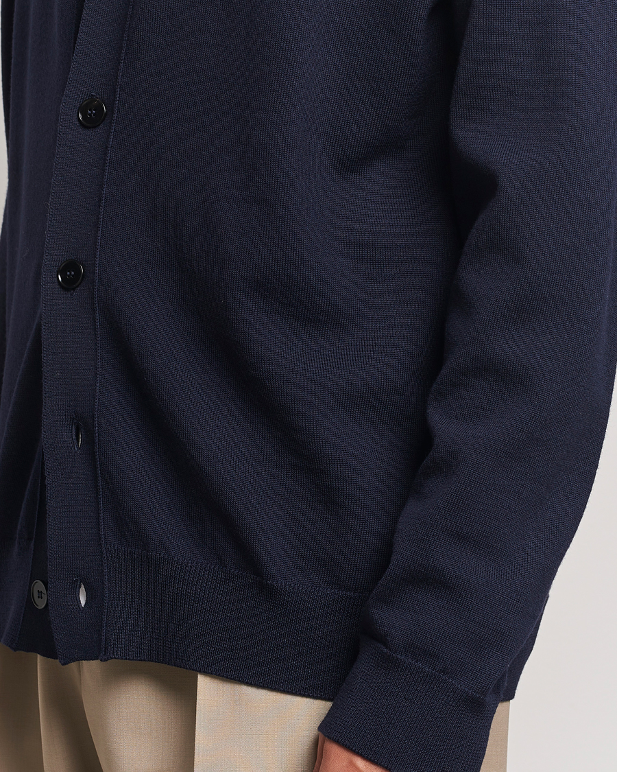 Homme | Pulls Et Tricots | Jil Sander | Superfine Merino Cardigan Navy