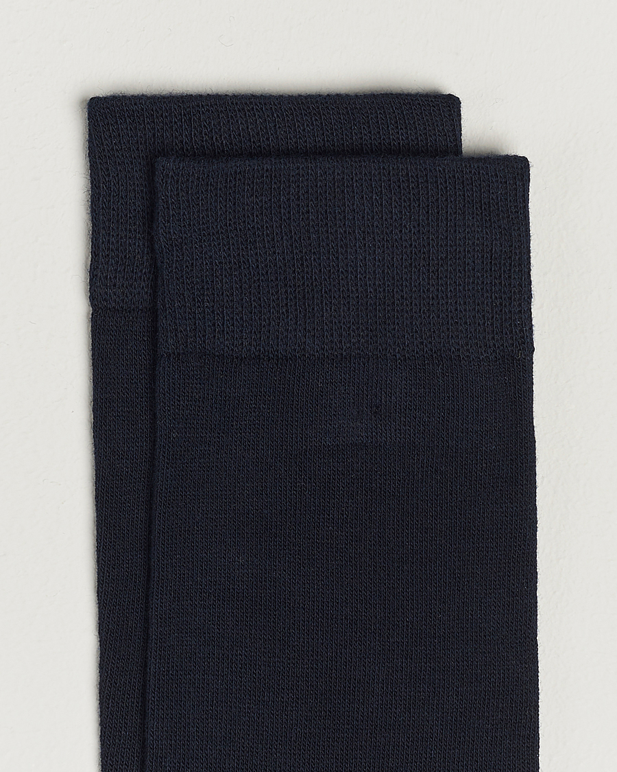 Homme |  | Topeco | Solid Care of Carl Cotton Sock Navy