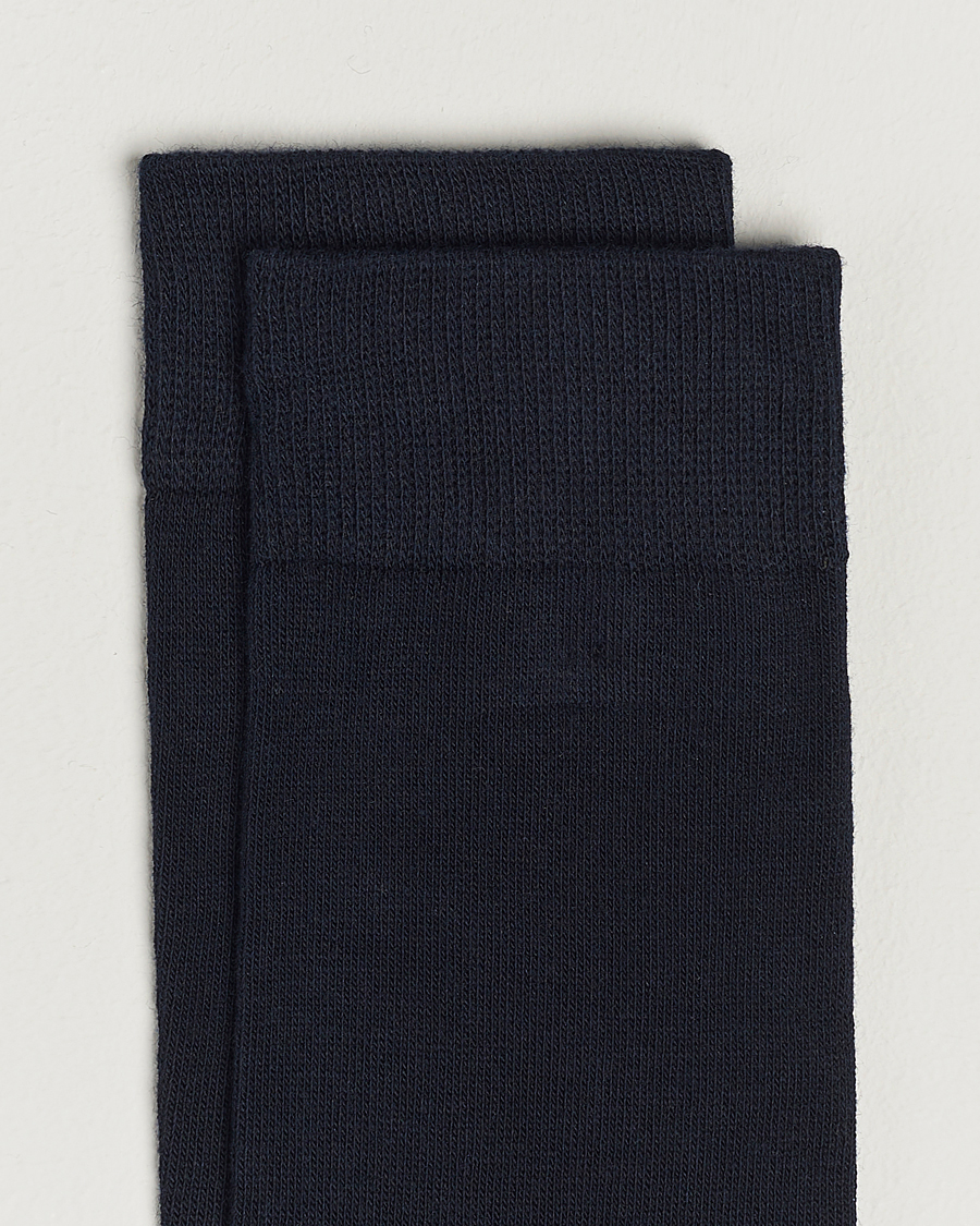 Homme | Sous-Vêtements Et Chaussettes | Topeco | Solid Care of Carl Cotton Sock Navy