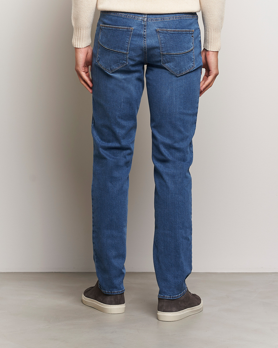 Homme | Pantalons | Brax | Cadiz Premium Flex Denim Blue Used