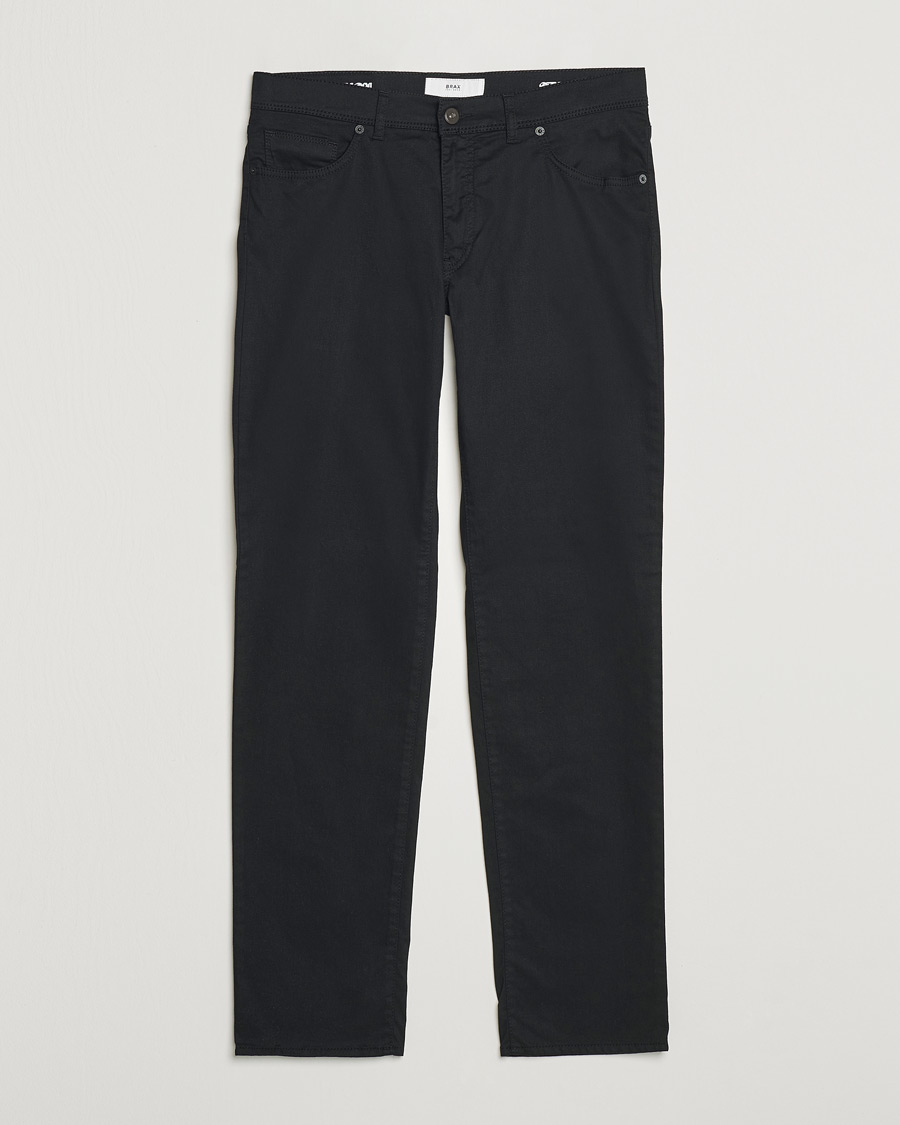 Homme | Pantalons | Brax | Cadiz Cotton Satin 5-Pocket Pants Perma Black