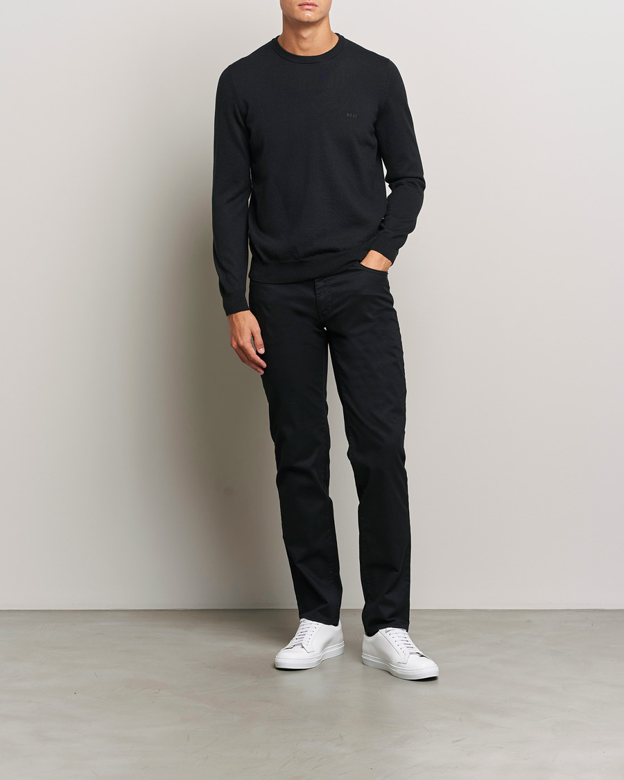 Homme | Pantalons | Brax | Cadiz Cotton Satin 5-Pocket Pants Perma Black
