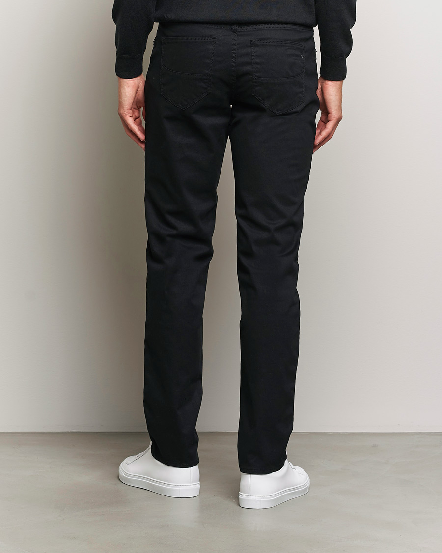 Homme | Pantalons | Brax | Cadiz Cotton Satin 5-Pocket Pants Perma Black