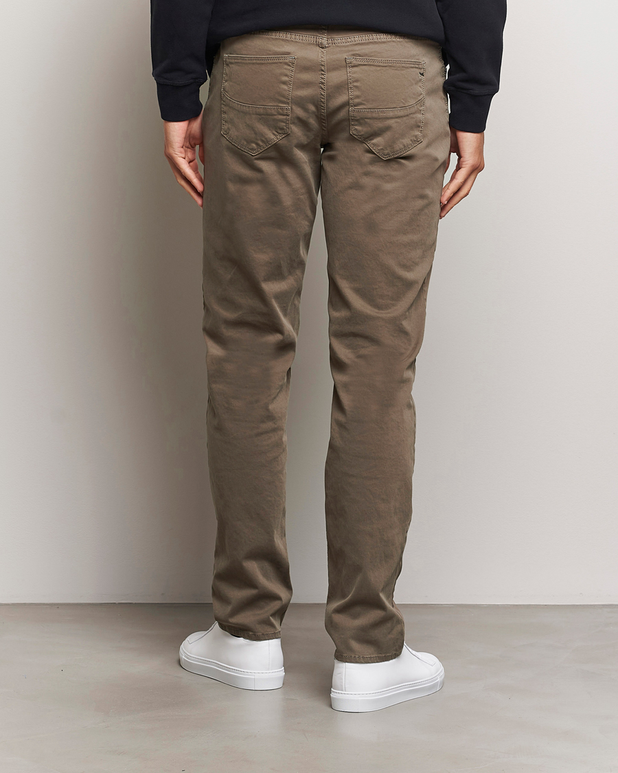 Homme | Pantalons | Brax | Cadiz Cotton Satin 5-Pocket Pants Khaki