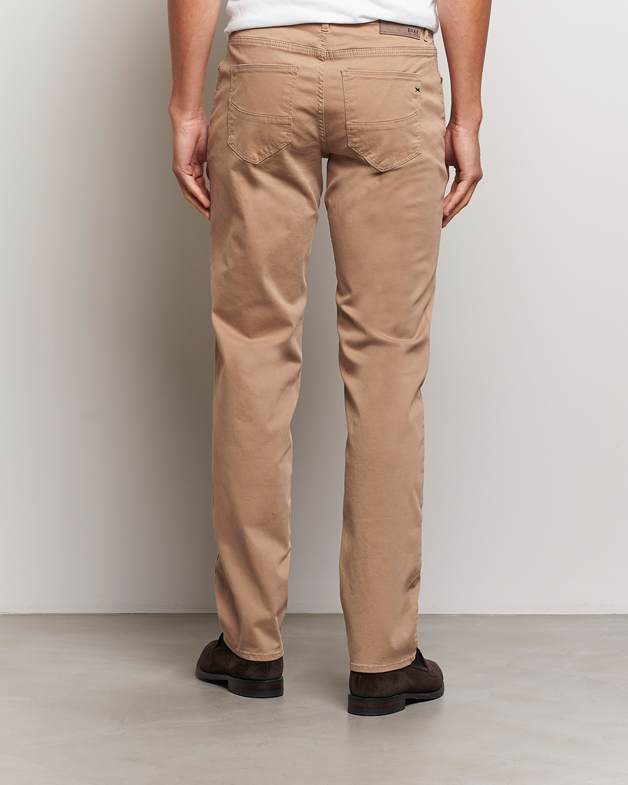 Homme | Pantalons | Brax | Cadiz Cotton Satin 5-Pocket Pants Beige