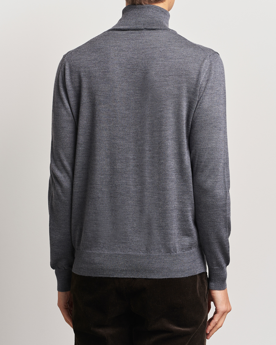 Homme | Pulls Et Tricots | Morgano | Extra Fine Merino Wool Rollneck Mid Grey