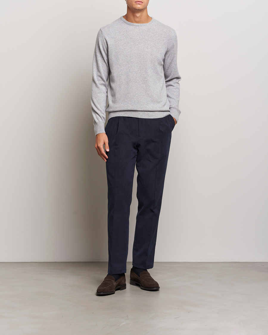 Homme | Pulls Et Tricots | Morgano | Wool/Cashmere Crewneck Mid Grey