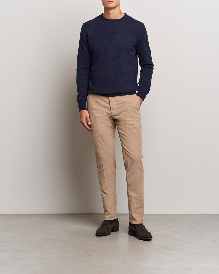 Homme | Pulls Et Tricots | Morgano | Wool/Cashmere Crewneck Navy