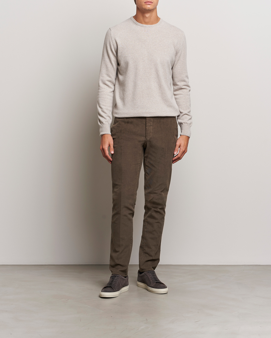 Homme | Pulls Et Tricots | Morgano | Wool/Cashmere Crewneck Beige