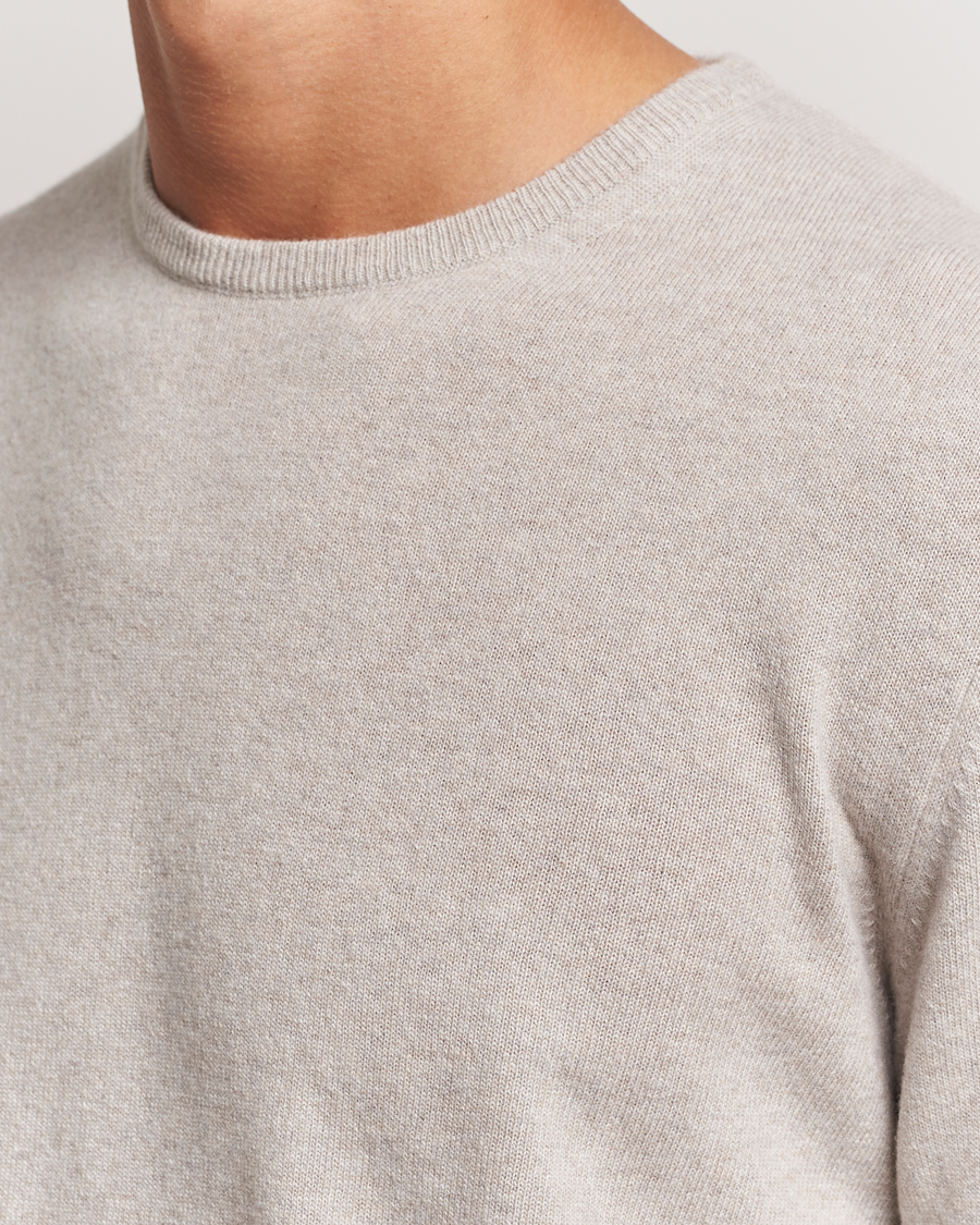 Homme | Pulls Et Tricots | Morgano | Wool/Cashmere Crewneck Beige