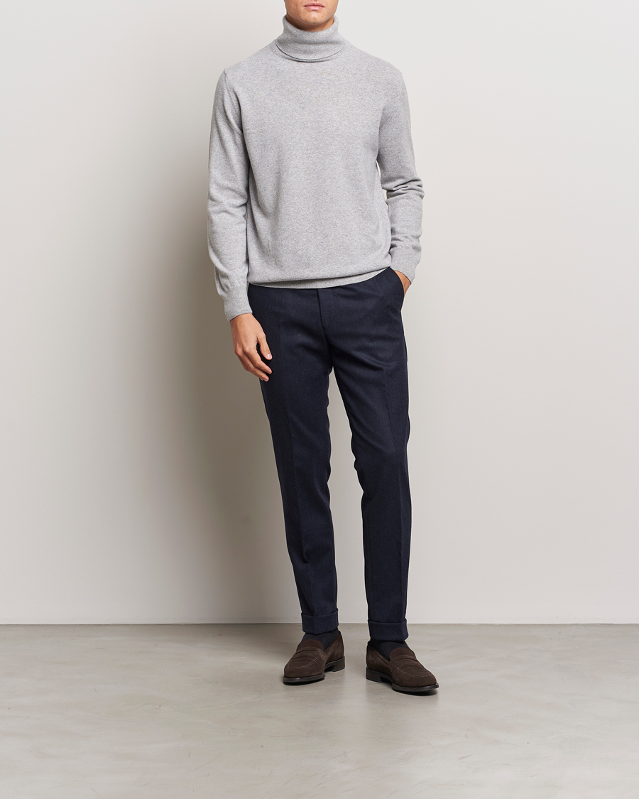 Homme | Pulls Et Tricots | Morgano | Wool/Cashmere Rollneck Mid Grey