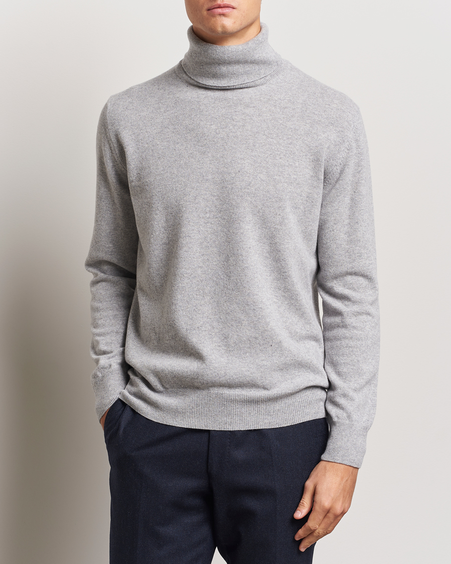 Homme | Pulls Et Tricots | Morgano | Wool/Cashmere Rollneck Mid Grey