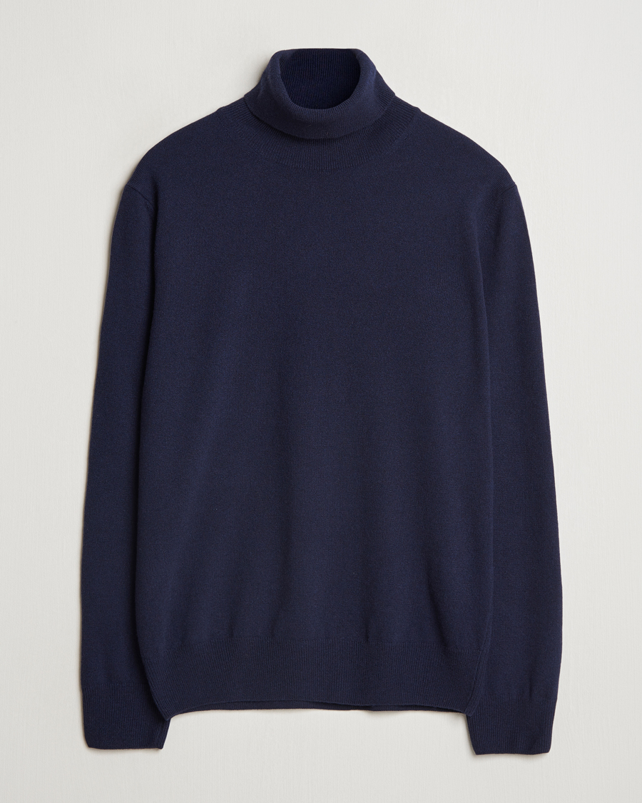Homme | Pulls Et Tricots | Morgano | Wool/Cashmere Rollneck Navy