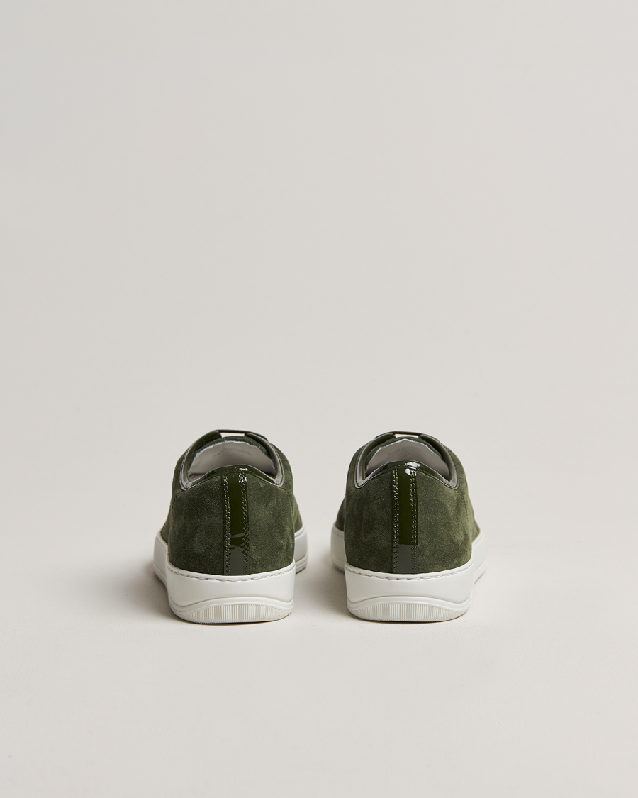 Homme |  | Lanvin | Patent Cap Toe Sneaker Olive
