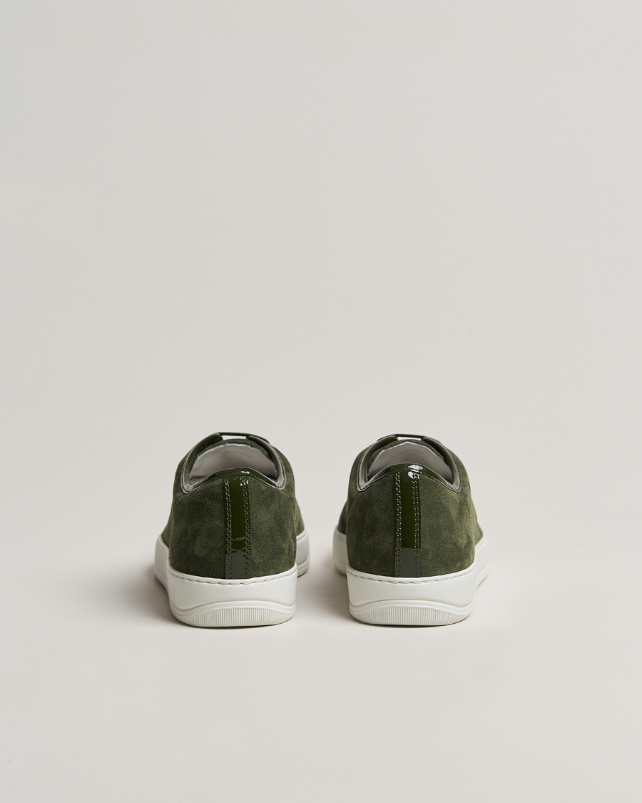 Homme | Lanvin Patent Cap Toe Sneaker Olive | Lanvin | Patent Cap Toe Sneaker Olive