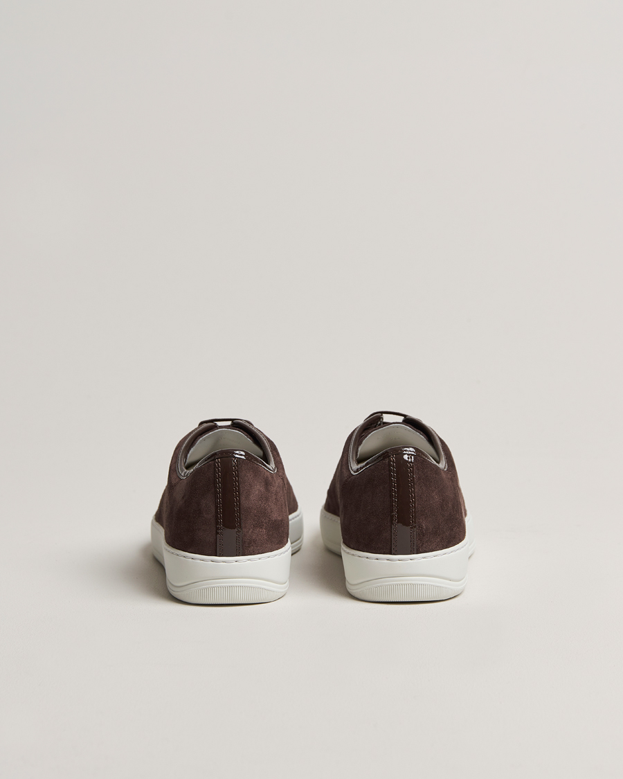 Homme | Baskets | Lanvin | Patent Cap Toe Sneaker Dark Brown