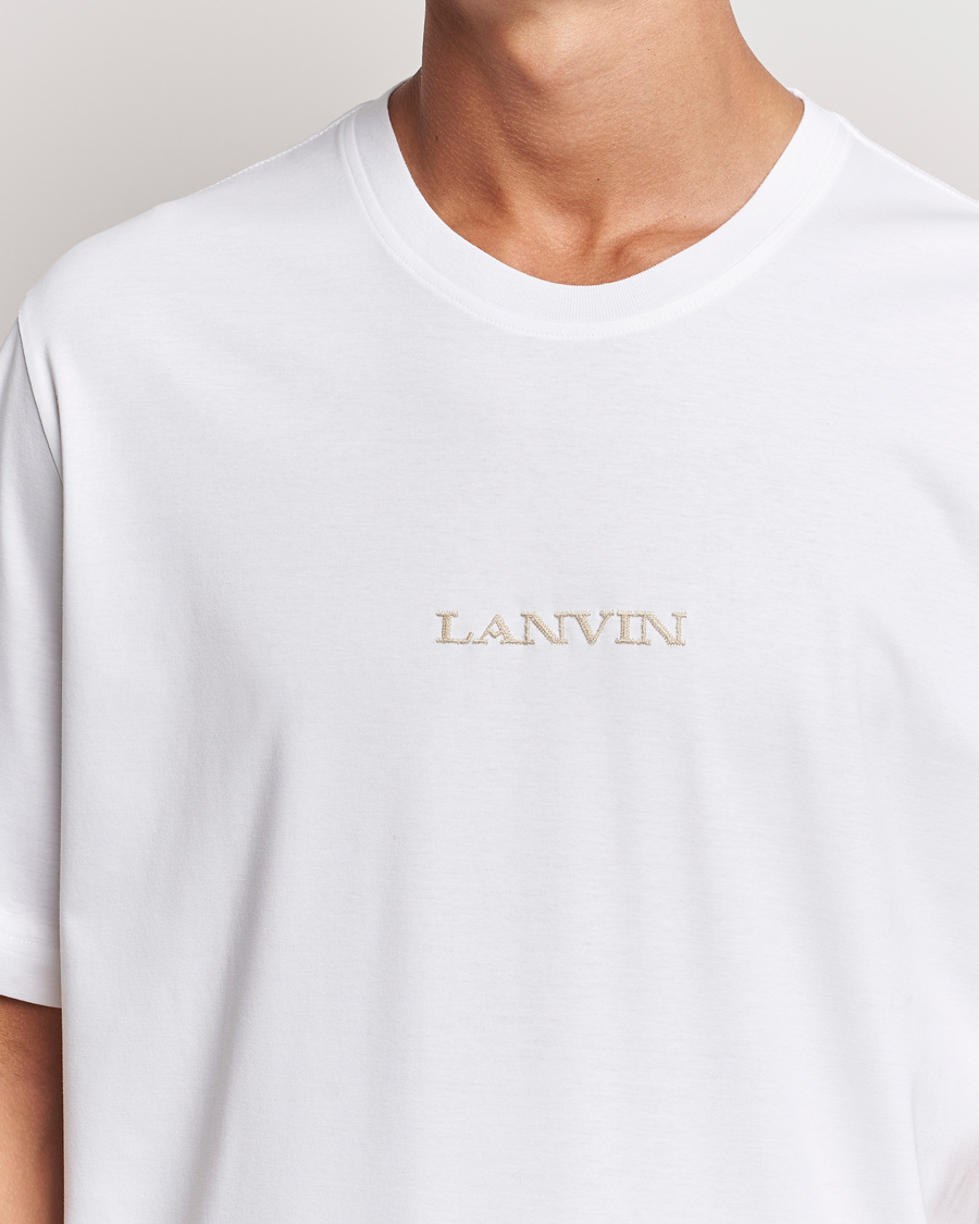 Homme | T-shirts | Lanvin | Embroidered Logo T-Shirt White