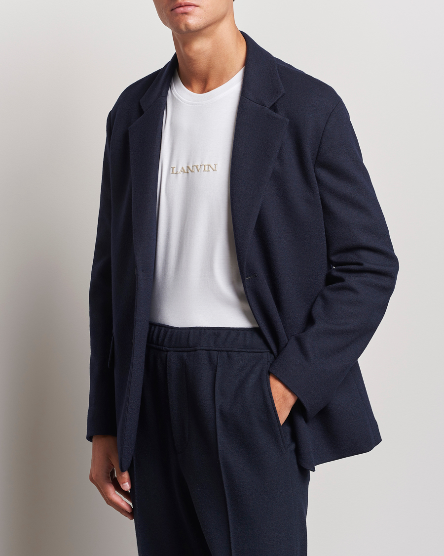 Homme | Blazers | Lanvin | Unconstructed Wool Blazer Navy