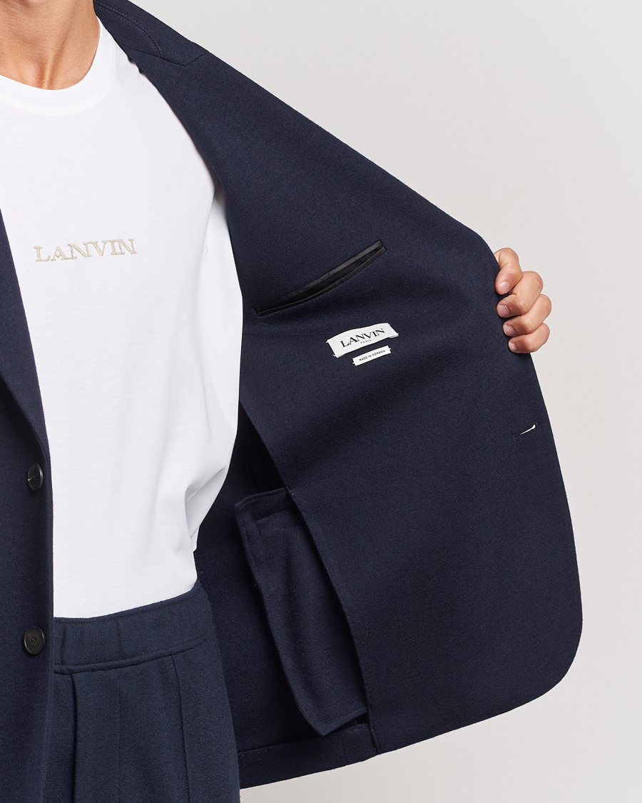 Homme | Blazers | Lanvin | Unconstructed Wool Blazer Navy