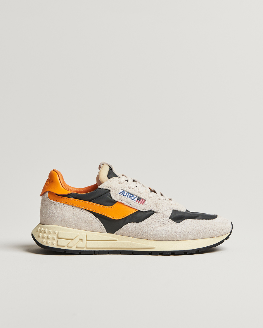 Homme | Autry Reelwind Running Sneaker White/Grey/Orange | Autry | Reelwind Running Sneaker White/Grey/Orange