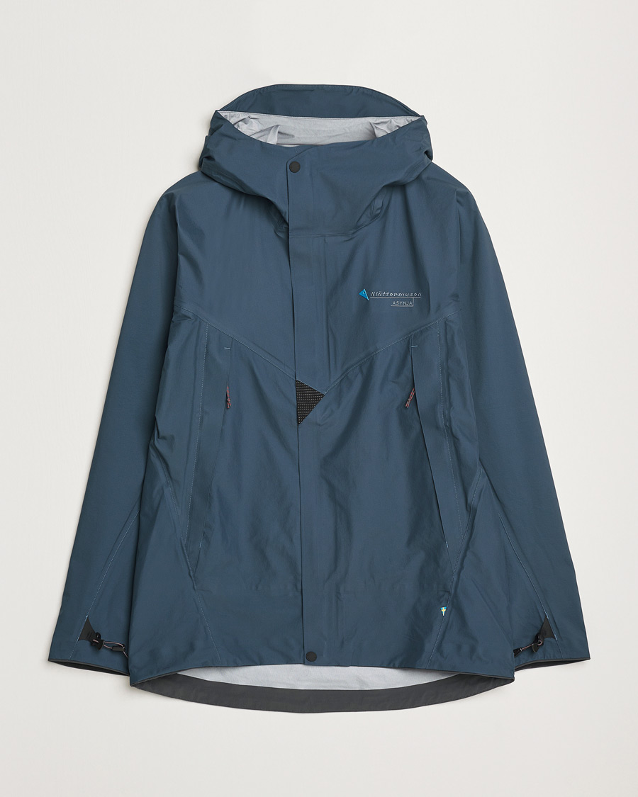 Homme | Manteaux Et Vestes | Klättermusen | Asynja Lightweight Waterproof Jacket Midnight Blue