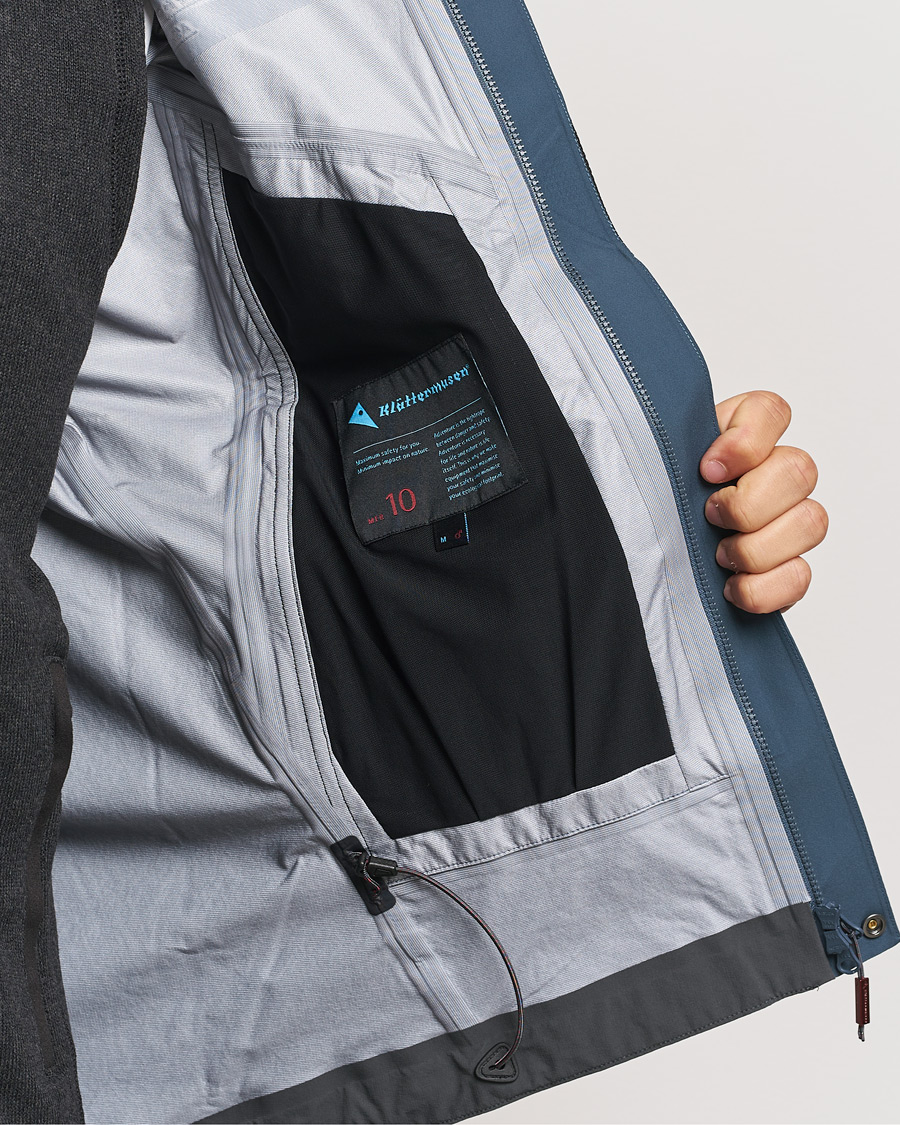 Homme | Manteaux Et Vestes | Klättermusen | Asynja Lightweight Waterproof Jacket Midnight Blue