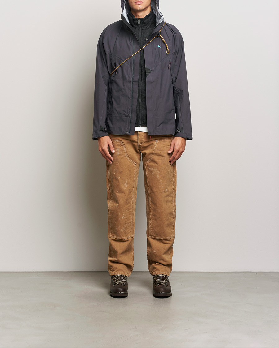 Homme | Manteaux Et Vestes | Klättermusen | Asynja Lightweight Waterproof Jacket Raven