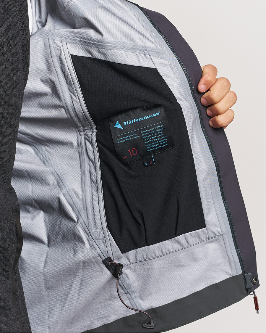 Homme | Manteaux Et Vestes | Klättermusen | Asynja Lightweight Waterproof Jacket Raven