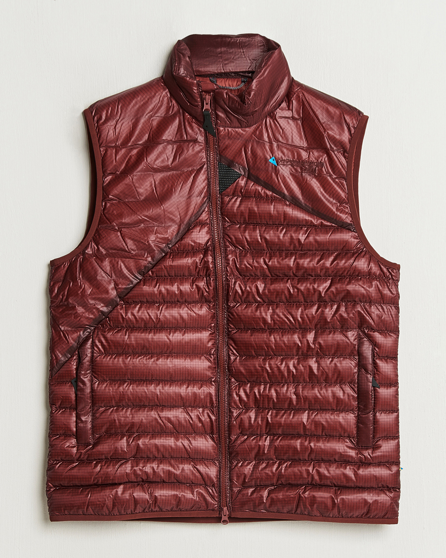 Homme | Manteaux Et Vestes | Klättermusen | Lopt Lightweight Down Vest Madder Red