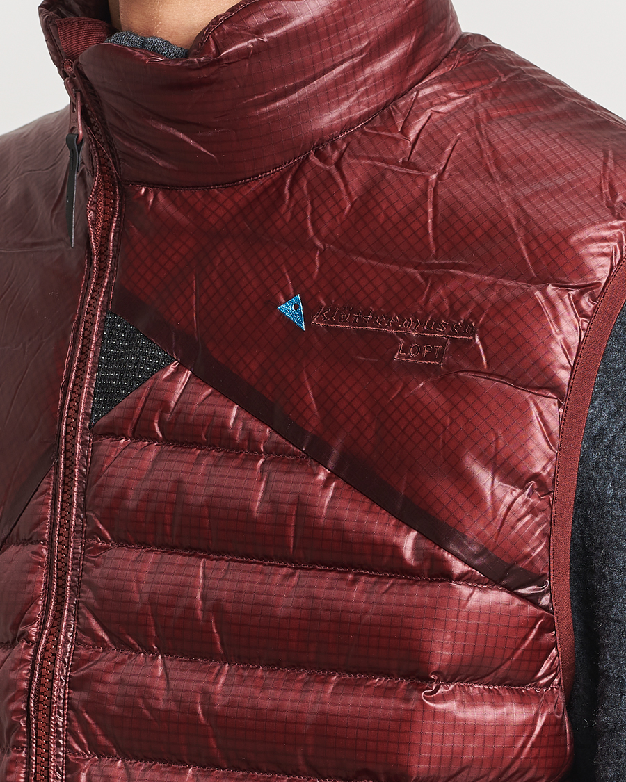 Homme | Manteaux Et Vestes | Klättermusen | Lopt Lightweight Down Vest Madder Red