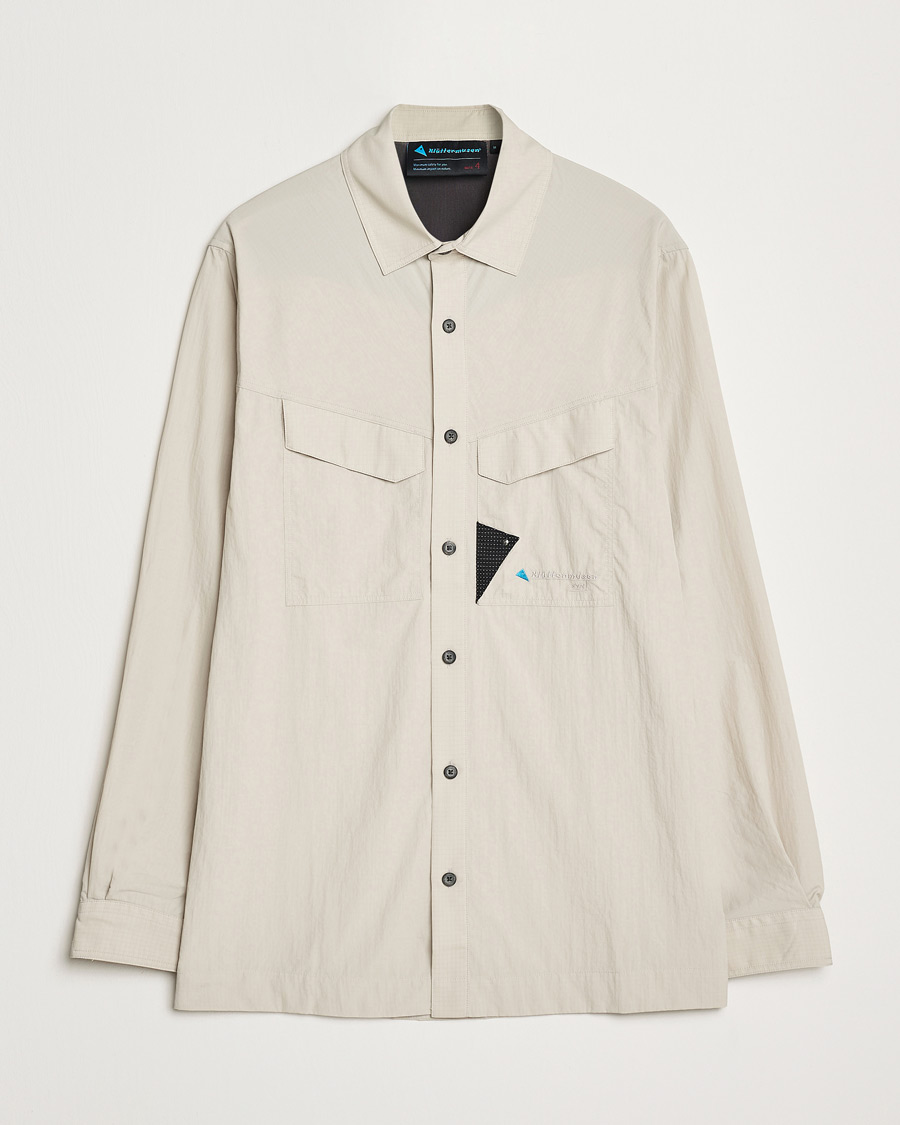 Homme | Chemises | Klättermusen | Syn Lightweight Ripstop Shirt Silver Creme