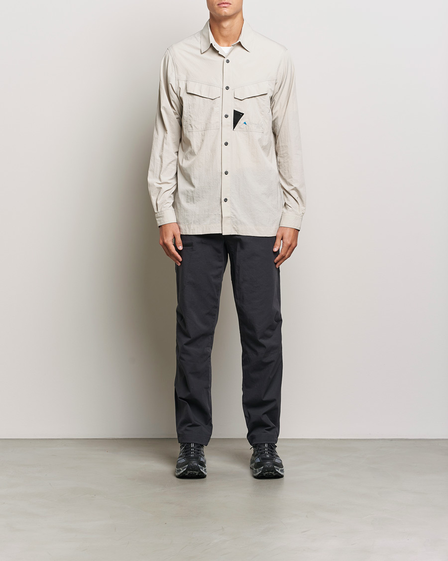 Homme | Chemises | Klättermusen | Syn Lightweight Ripstop Shirt Silver Creme