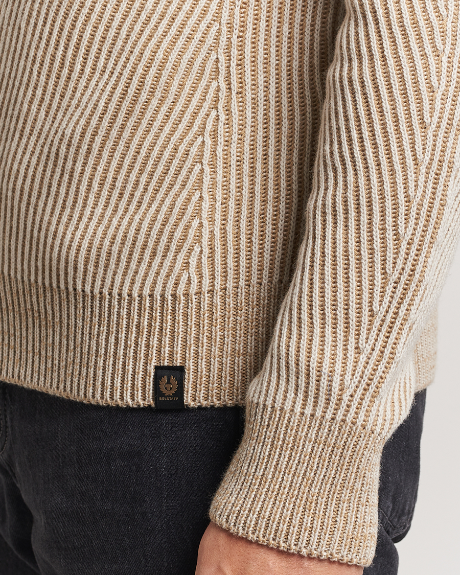 Homme | Pulls Et Tricots | Belstaff | Centenary Wool Rib Jumper Chalk