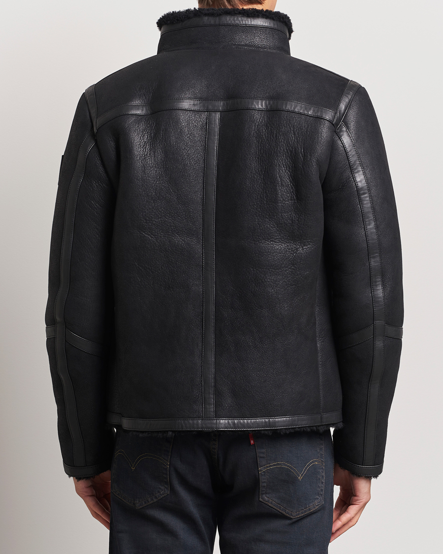Homme | Manteaux Et Vestes | Belstaff | Tundra Sherling Leather Jacket Black