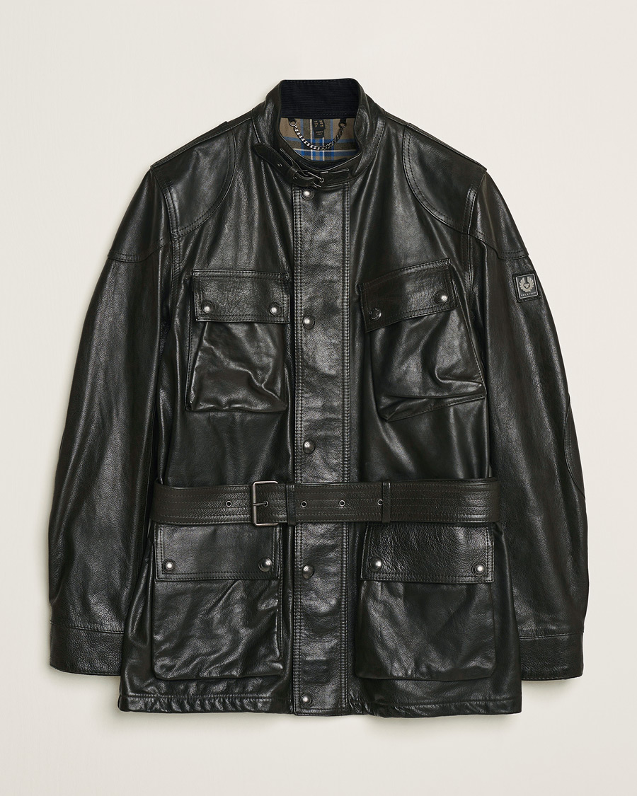 Homme | Manteaux Et Vestes | Belstaff | Trailmaster Panther Leather Jacket Black