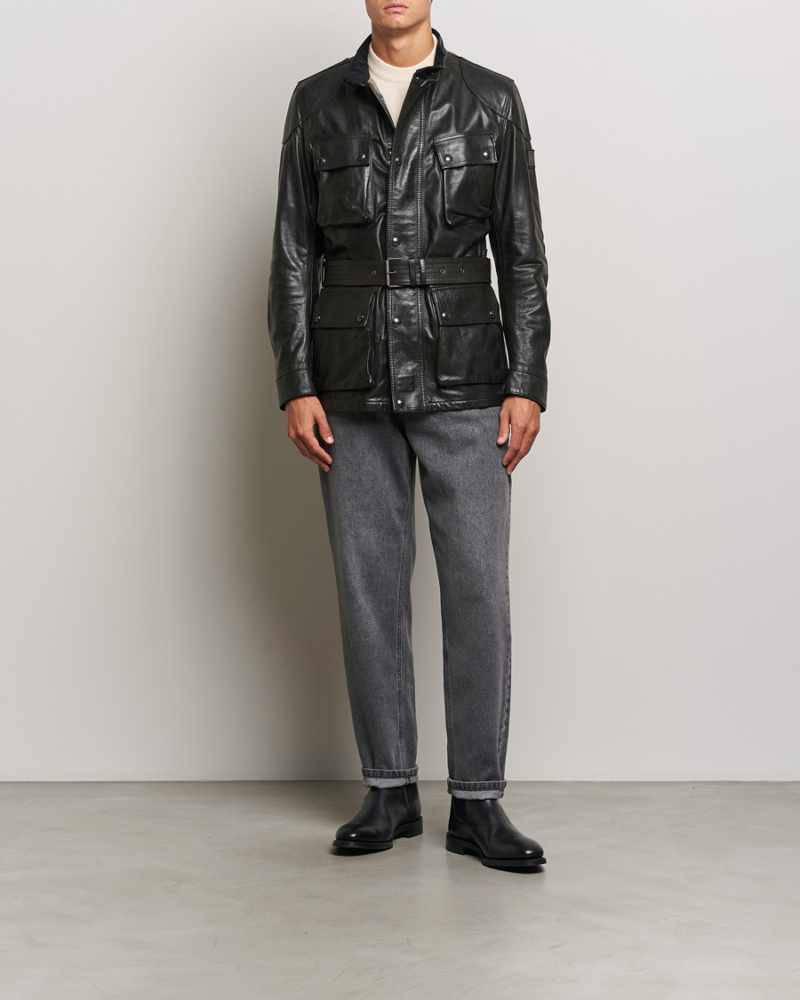 Homme | Manteaux Et Vestes | Belstaff | Trailmaster Panther Leather Jacket Black
