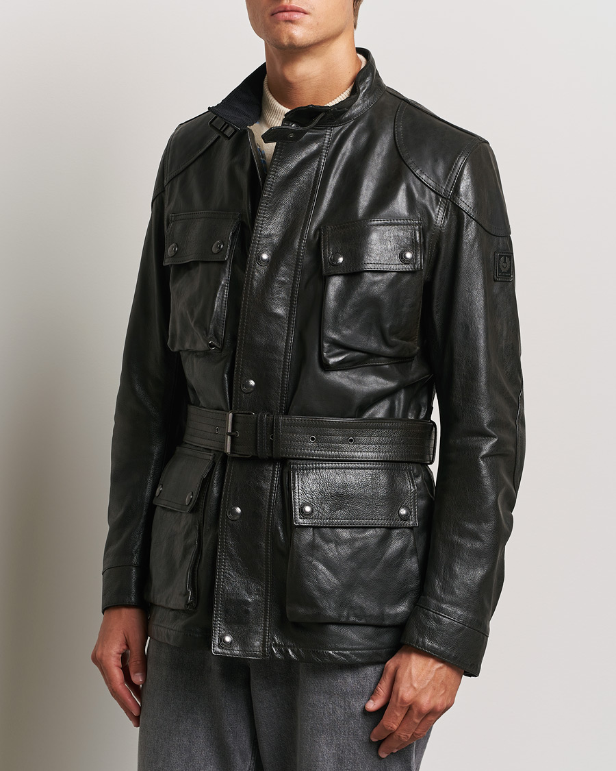 Homme | Manteaux Et Vestes | Belstaff | Trailmaster Panther Leather Jacket Black