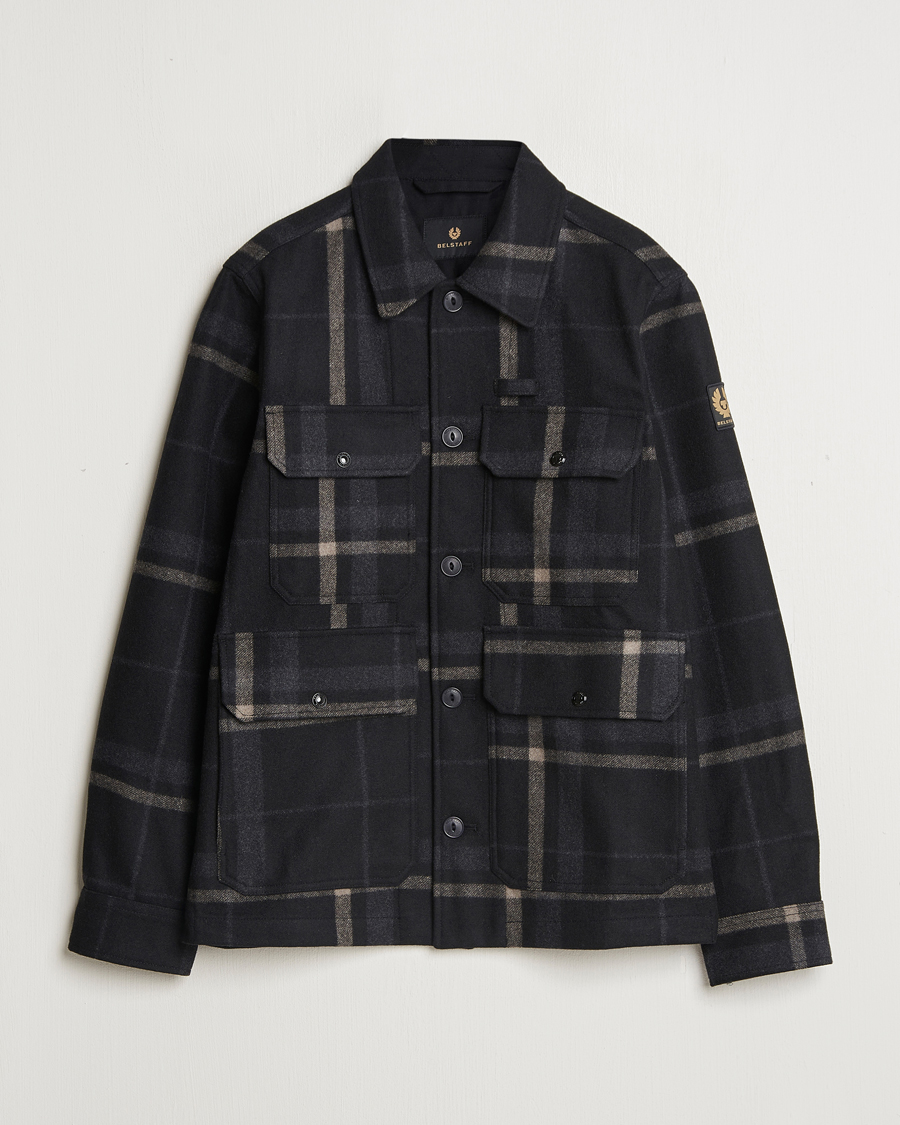 Homme | Manteaux Et Vestes | Belstaff | Forge Checked Wool Jacket Charcoal