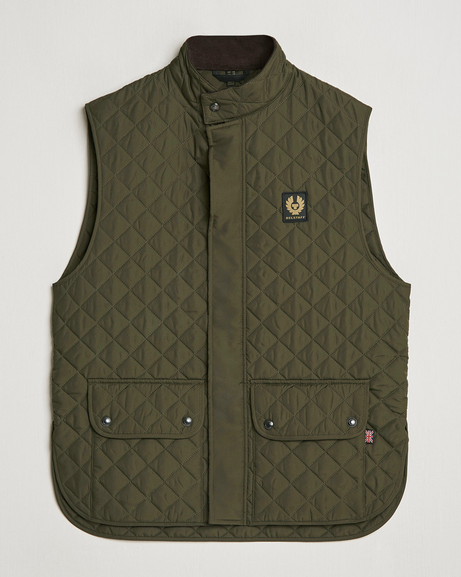Homme | Manteaux Et Vestes | Belstaff | Icon Gilet Faded Olive