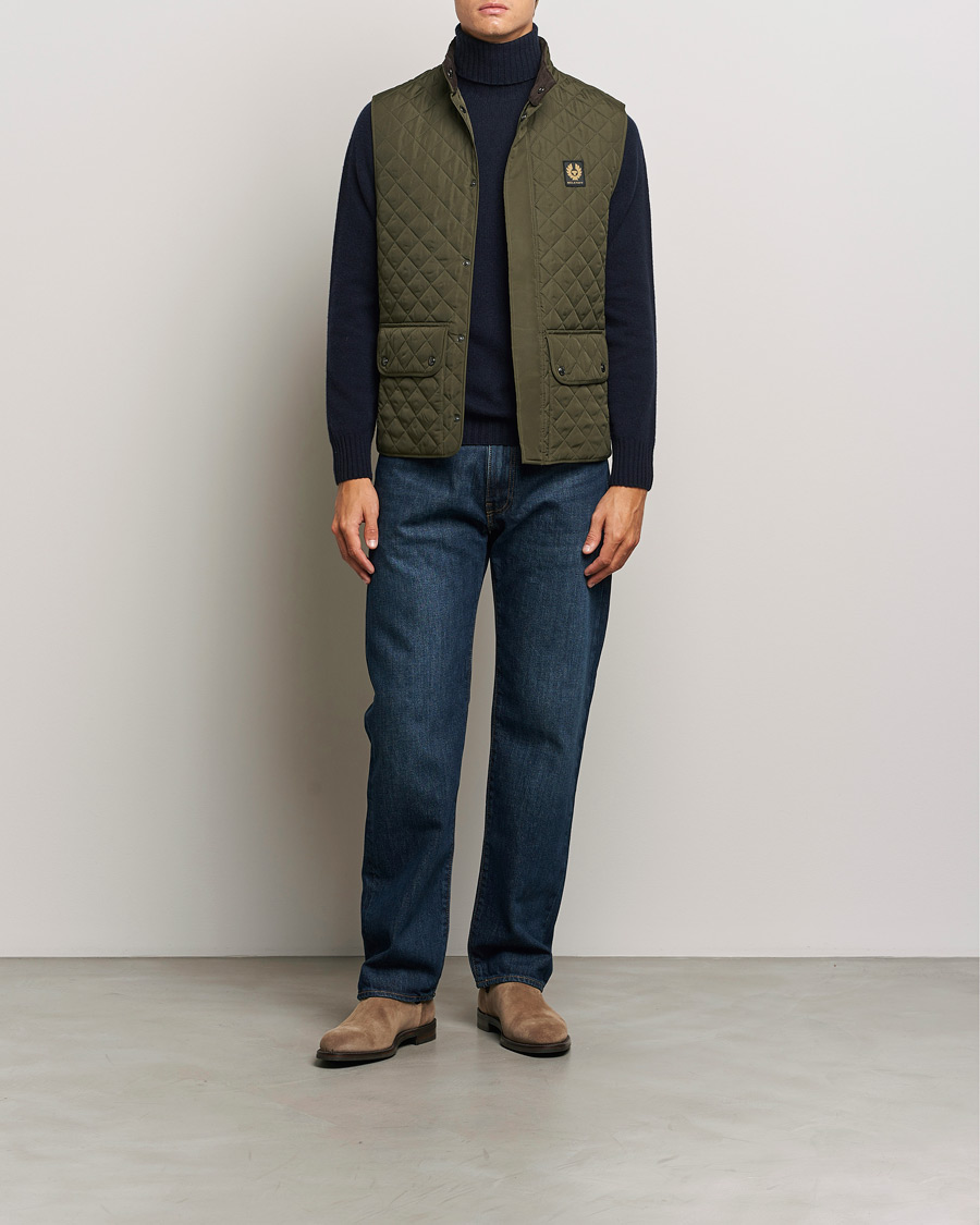 Homme | Manteaux Et Vestes | Belstaff | Icon Gilet Faded Olive