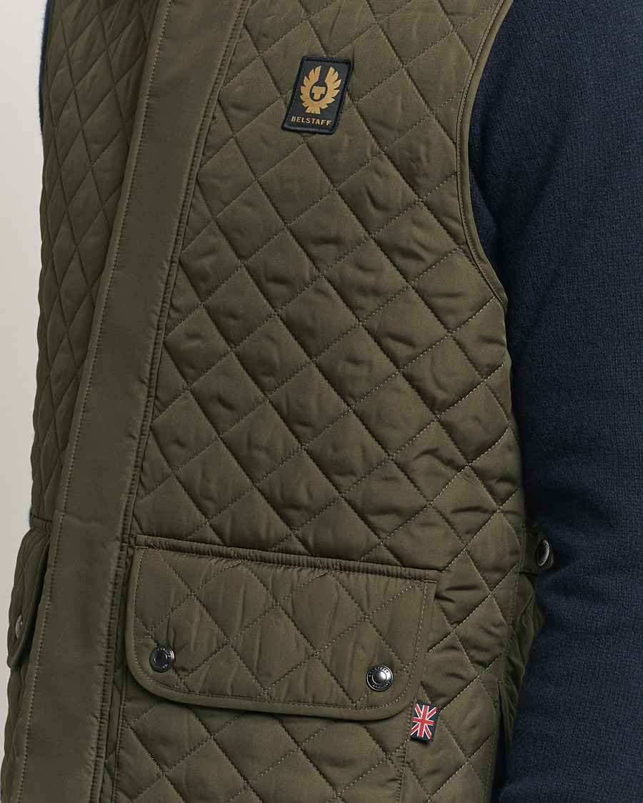 Homme | Manteaux Et Vestes | Belstaff | Icon Gilet Faded Olive