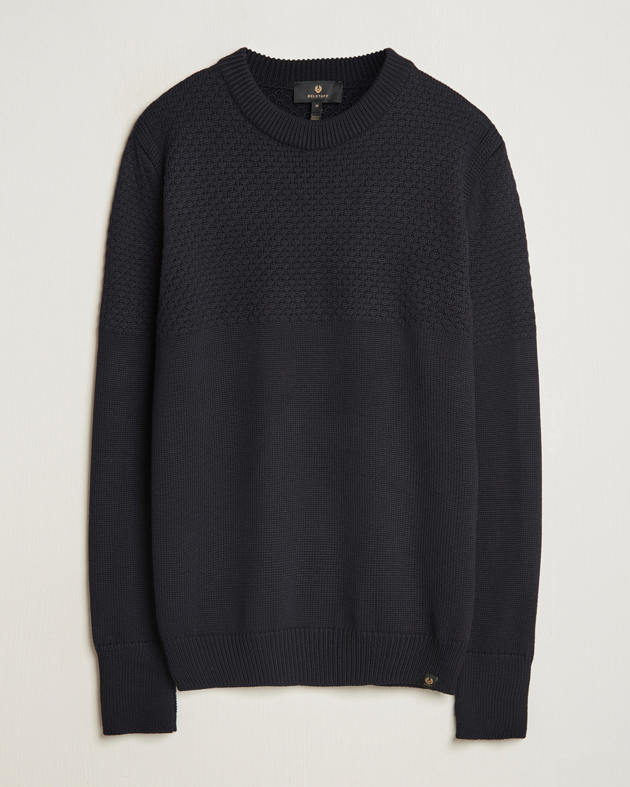Homme | Pulls Et Tricots | Belstaff | Sternway Knitted Crewneck Dark Ink