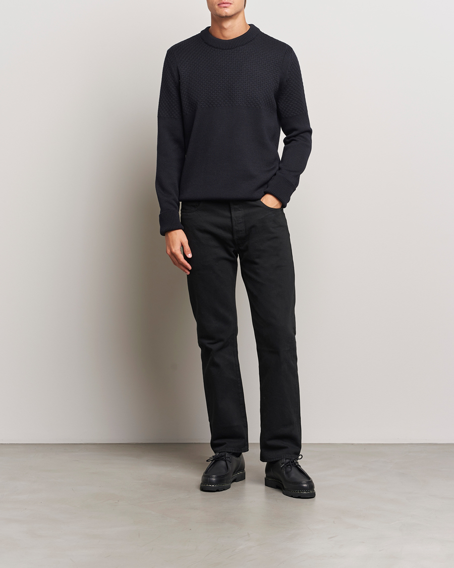 Homme | Pulls Et Tricots | Belstaff | Sternway Knitted Crewneck Dark Ink