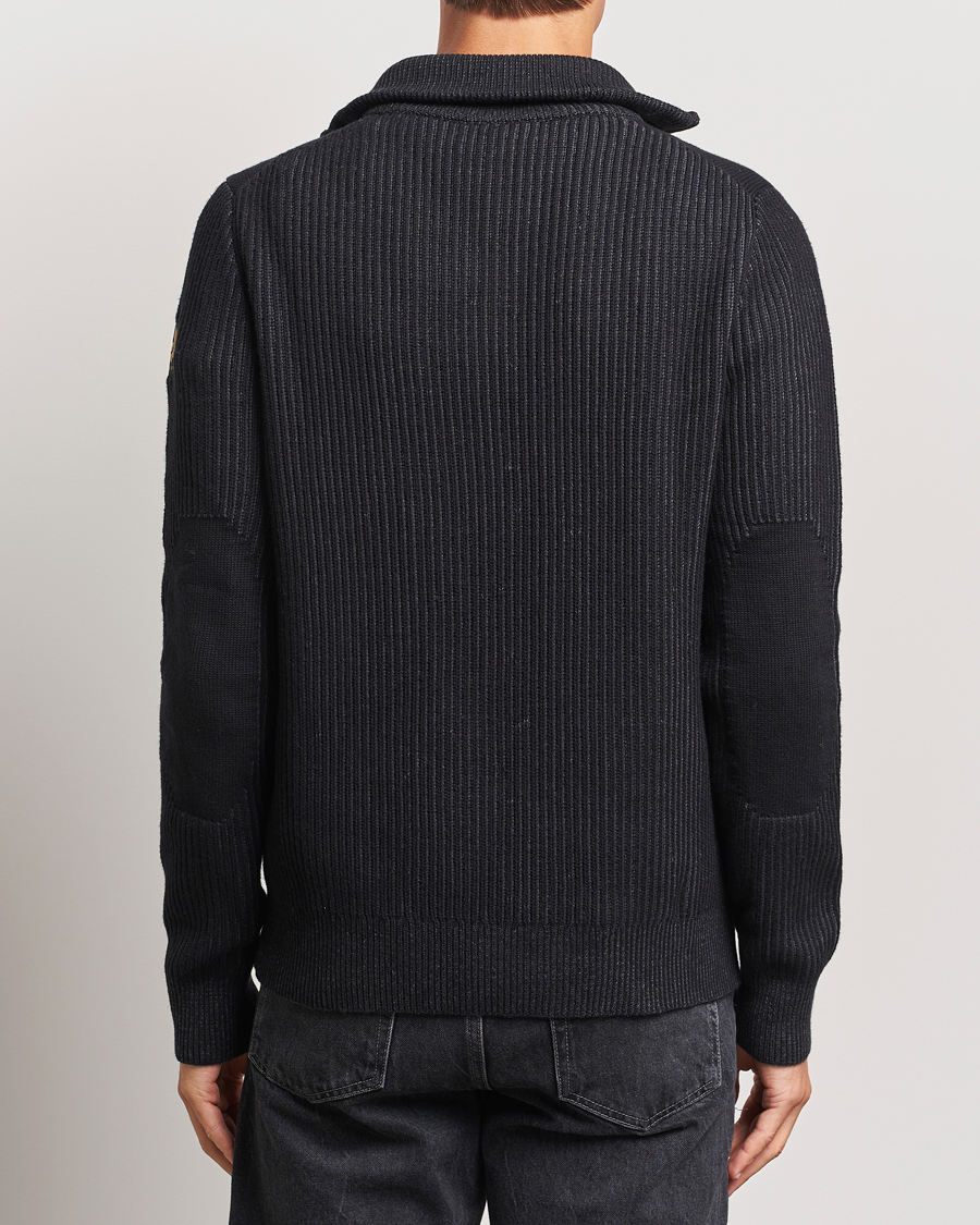 Homme | Pulls Et Tricots | Belstaff | Stanley Cotton/Wool Quarter Zip Black