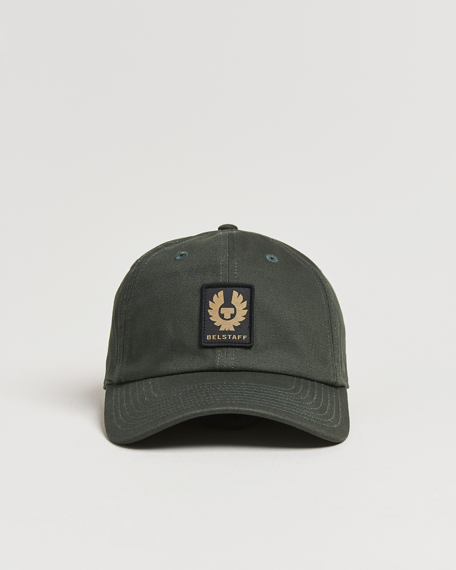 Homme | Belstaff Phoenix Logo Cap Tile Green | Belstaff | Phoenix Logo Cap Tile Green
