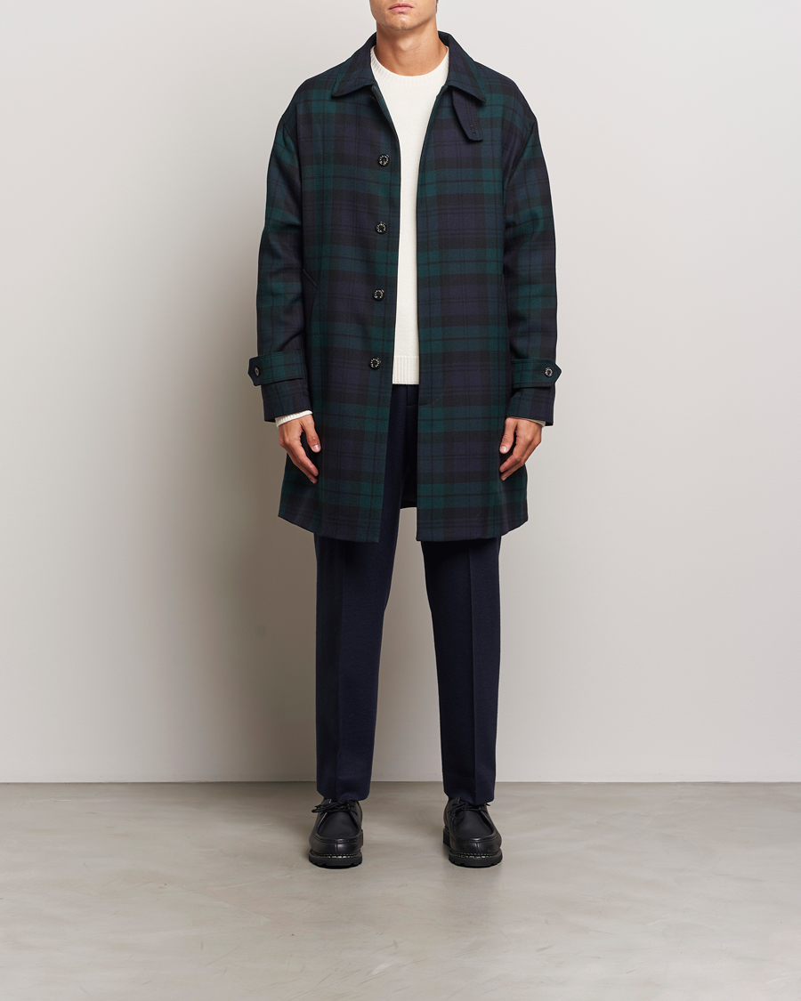 Homme | Manteaux Et Vestes | Mackintosh | Wool Soho Tartan Coat Blackwatch