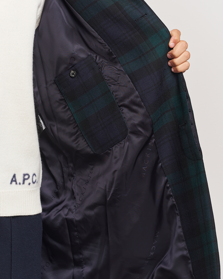Homme | Manteaux Et Vestes | Mackintosh | Wool Soho Tartan Coat Blackwatch