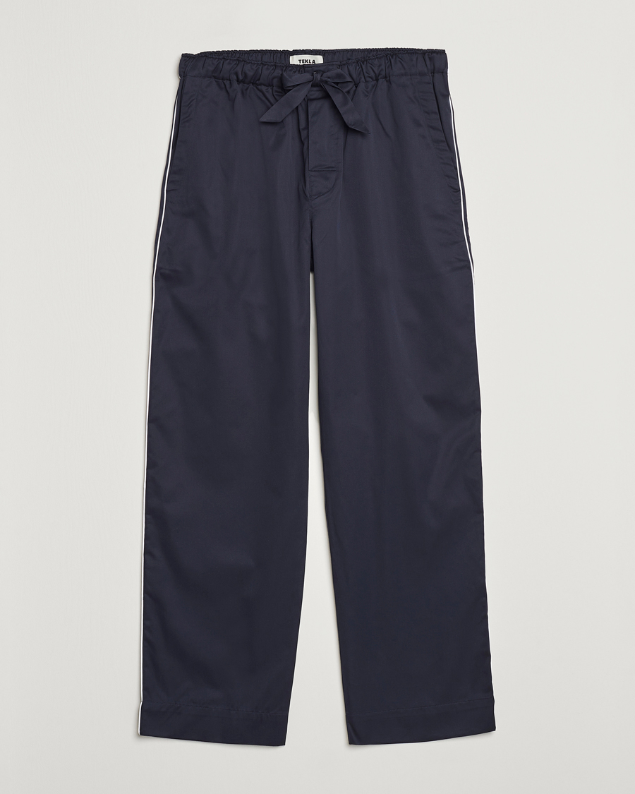 Homme | Peignoirs Et Pyjamas | Tekla | Sateen Pyjama Pants Chelsea Navy