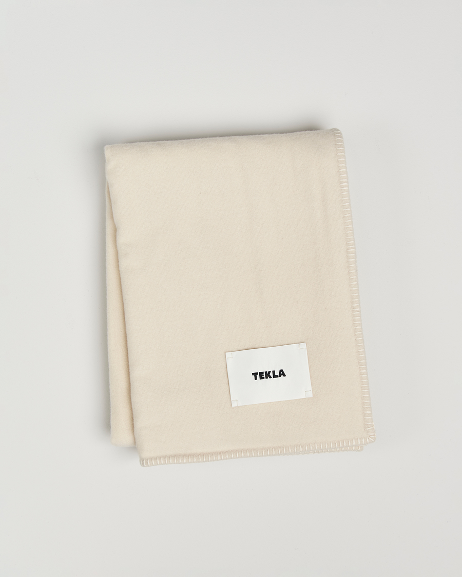 Homme | Tekla Lambswool Blanket Snow | Tekla | Lambswool Blanket Snow