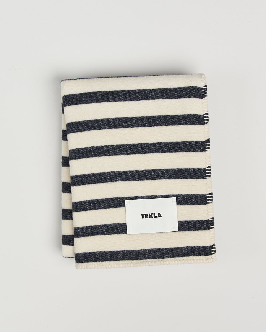Homme | Tekla Lambswool Blanket Magpie Stripes | Tekla | Lambswool Blanket Magpie Stripes
